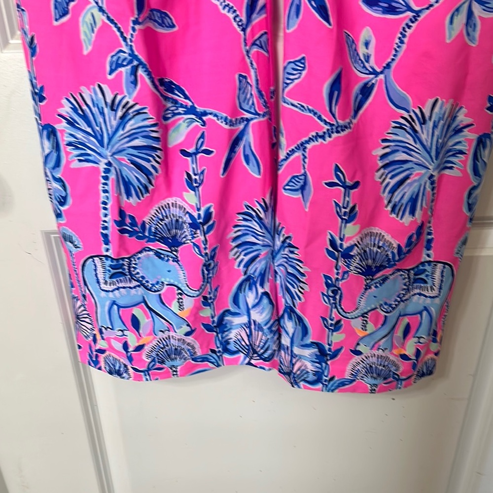 Lily Pulitzer Pink Isle Slathouse Jungle Bal Harbour Pants Wide Leg Palazzo - Picture 8 of 11